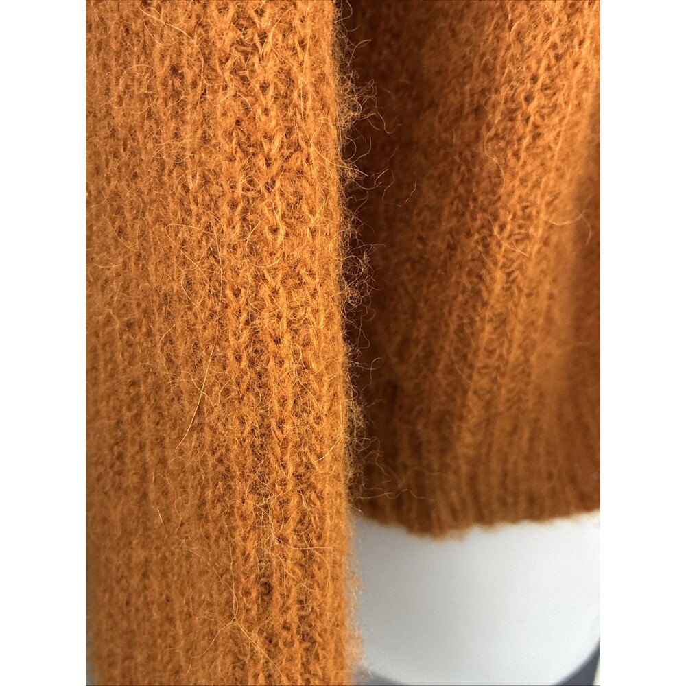 Madewell Bellaire Alpaca Blend Cardigan Sweater Small Golden Pecan Quiet Luxury - Picture 8 of 8